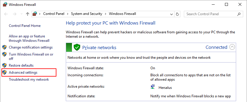 Windows Firewall